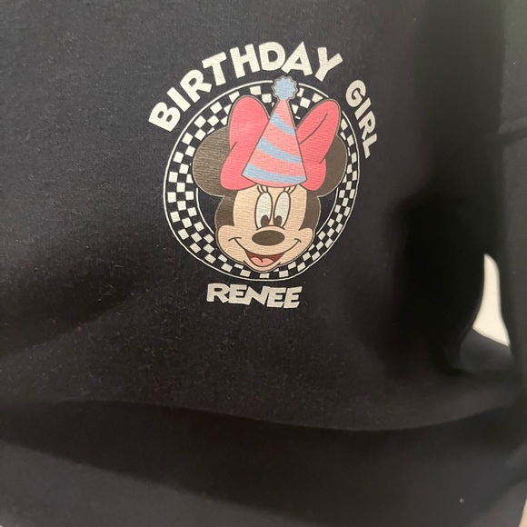Custom Black Navy Minnie Mouse Birthday Sweater NEW - Picture 3 of 4